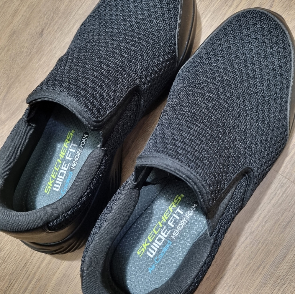 Skechers men's shoes brand new inbox memory foam black Size 10 U.S. - Picture 11 of 11